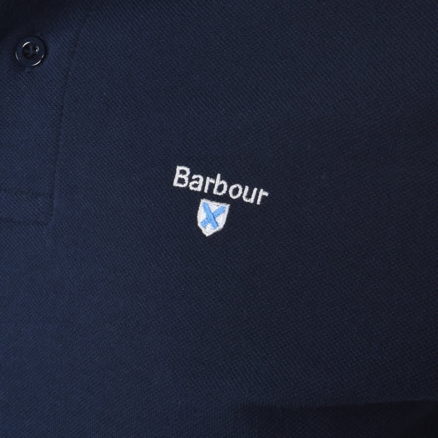 Alternative Image for ProductBarbour Pique Polo T Shirt Navy3
